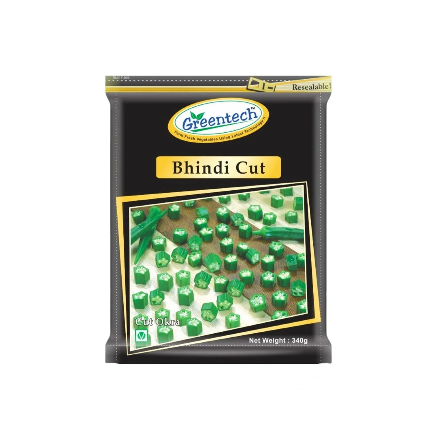Frozen Greentech Bhindi cut (okra)