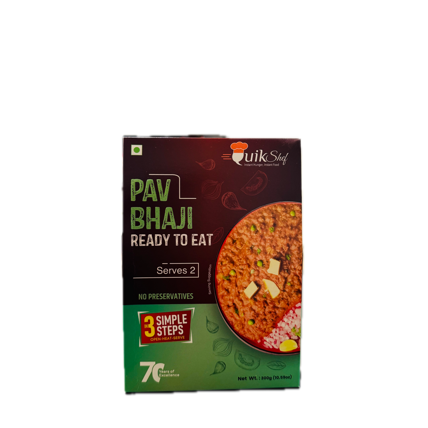 Quikchef Pav Bhaji RTE 300g