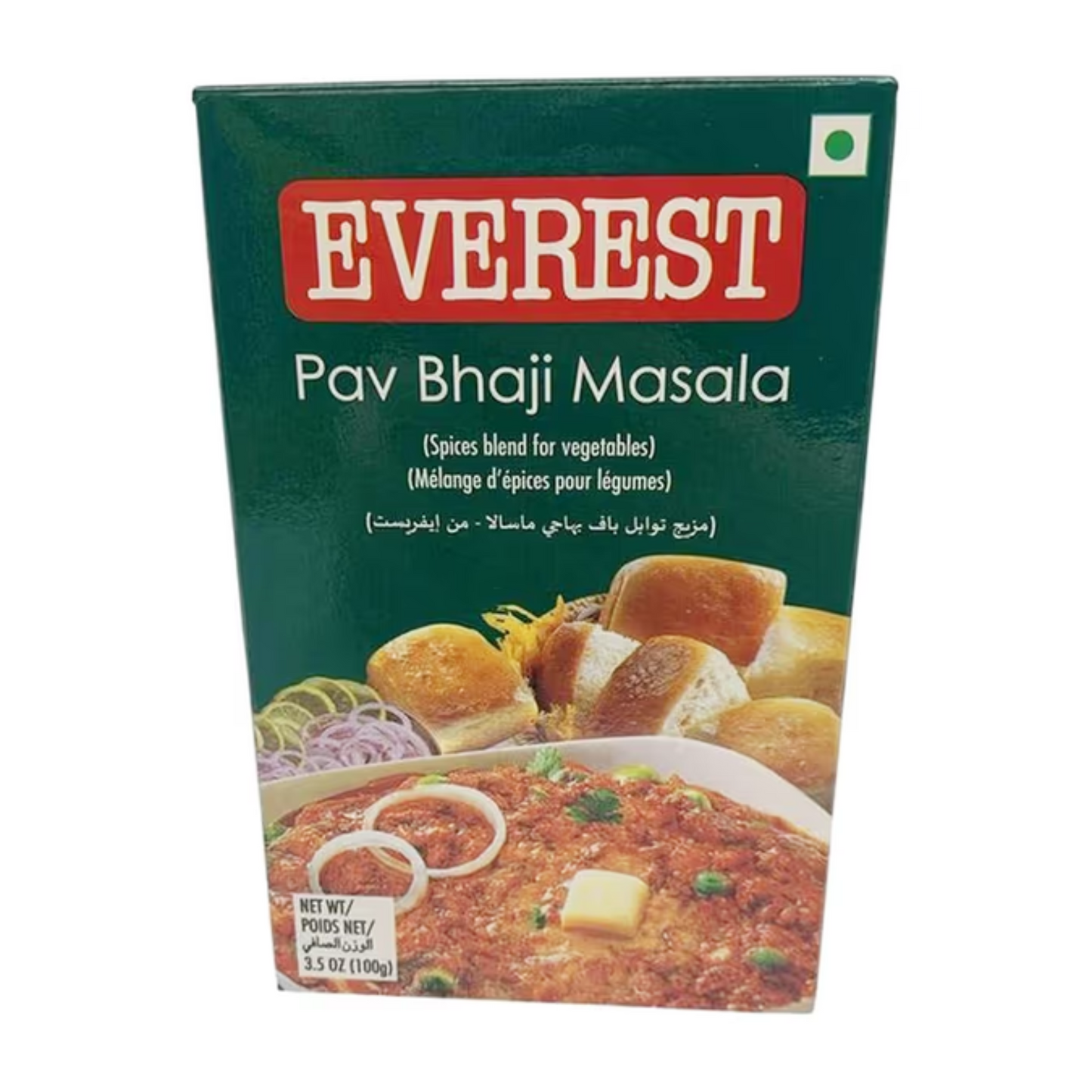 Everest Pav Bhaji Masala packaging on a white background