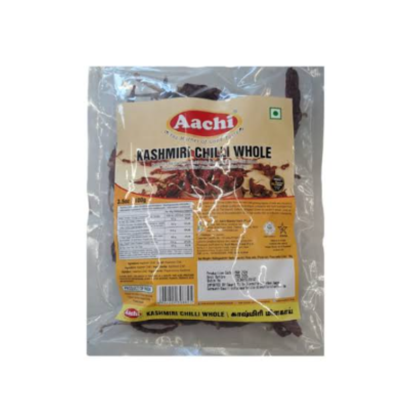 Aachi Kashmiri Chilli Whole 100g