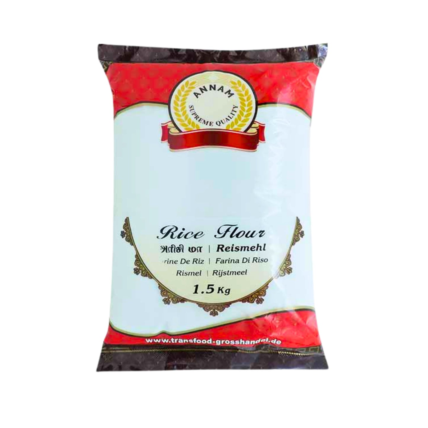 Annam white rice flour unroasted (1.5 kg)