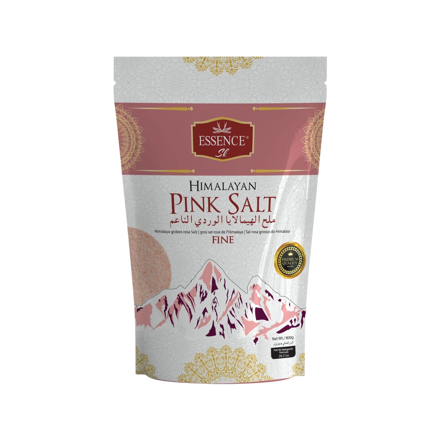 Essence pink fine salt 800g
