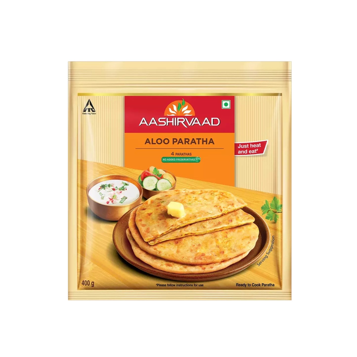 Frozen AASHIRVAAD ALOO PARATHA 400g