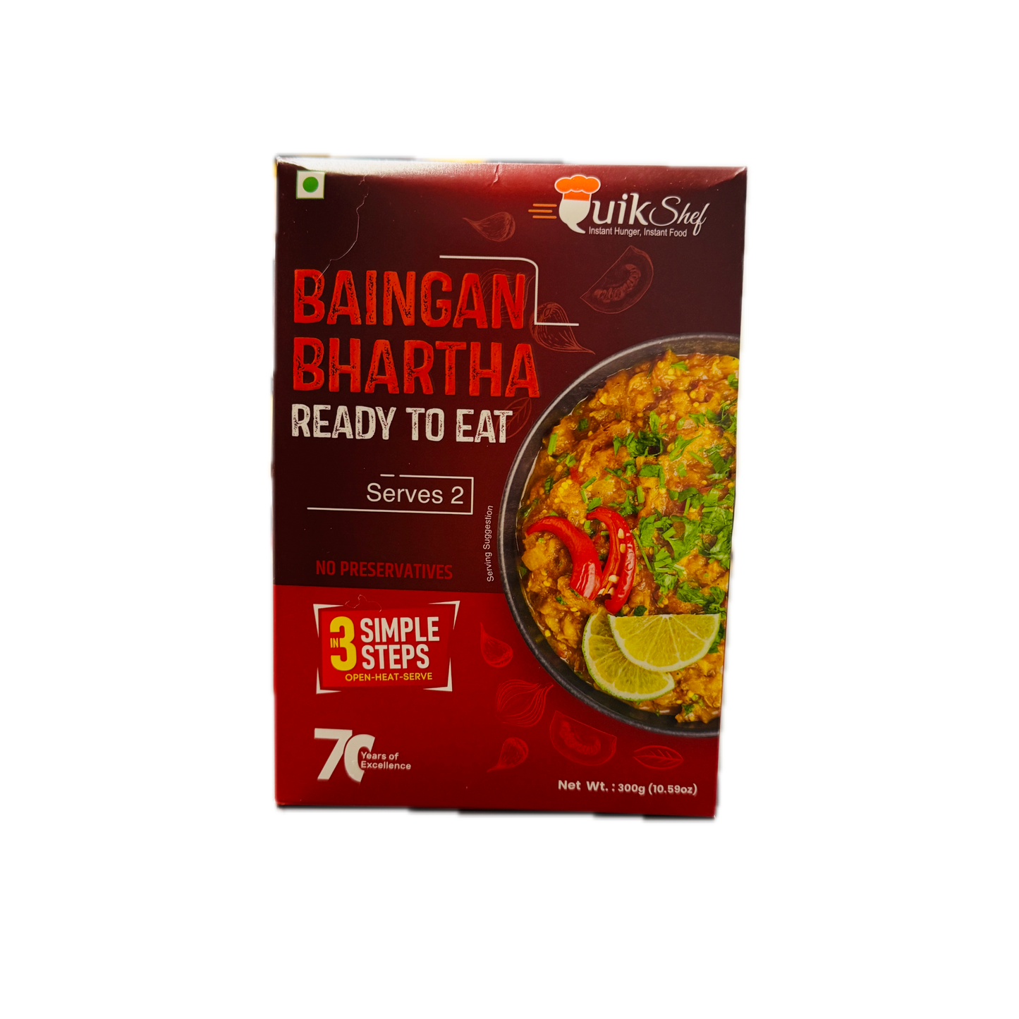 Quikchef Baigan Bharta RTE 300g