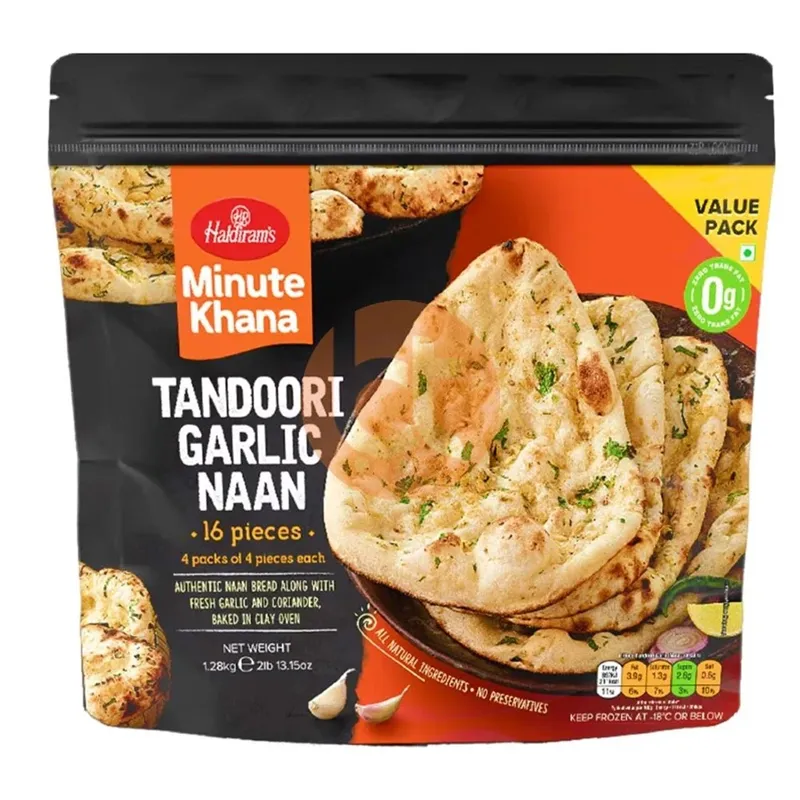 Frozen Haldiram Tandoori Garlic Naan 1,28 kg